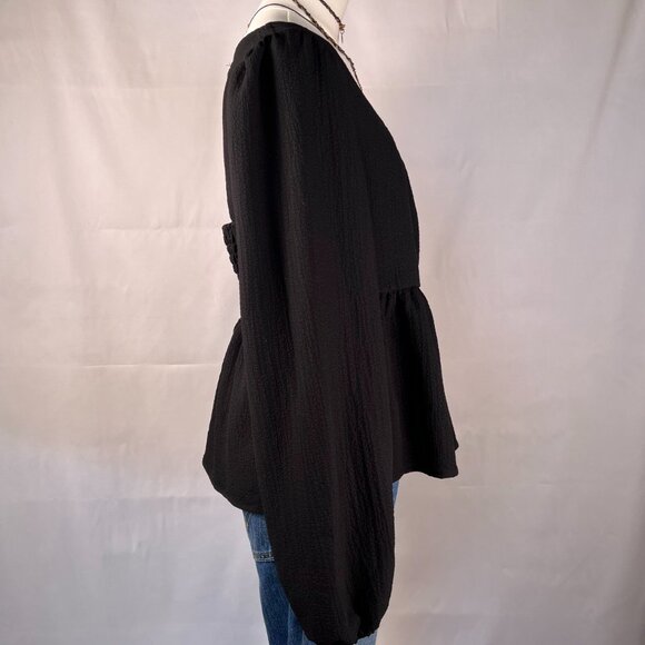 Sanctuary Open Back Peplum Blouse - Picture 7 of 7